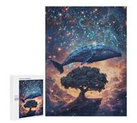 Whale Tree Galaxy Art Print-3 Puzzle 1000 Pièces Educa Jouet en Bois Cadeau Unique Décoration Intérieure Jeu Éducatif Challenge Toy Adultes Et Enfants À Partir De 14 Ans 500 PCS