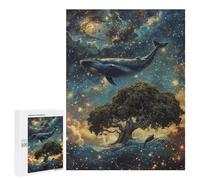 Whale Tree Galaxy Art Print Puzzle 1000 Pièces Educa Jouet en Bois Cadeau Unique Décoration Intérieure Jeu Éducatif Challenge Toy Adultes Et Enfants À Partir De 14 Ans 500 PCS