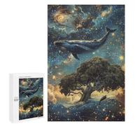 Whale Tree Galaxy Art Print Puzzle 1000 Pièces Educa Jouet en Bois Cadeau Unique Décoration Intérieure Jeu Éducatif Challenge Toy Adultes Et Enfants À Partir De 14 Ans 1000 PCS