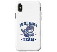 Whale Watch Team Watching Crew Sports Mascot Sailor Coque pour iPhone X/XS