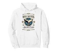 Whale Watchers Social Club Vintage Nautical Fluke Sweat à Capuche