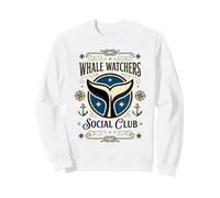 Whale Watchers Social Club Vintage Nautical Fluke Sweatshirt