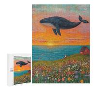 Whale Watching Fantasy-1 Puzzle 1000 Pièces Educa Jouet en Bois Cadeau Unique Décoration Intérieure Jeu Éducatif Challenge Toy Adultes Et Enfants À Partir De 14 Ans 500 PCS