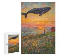 Whale Watching Fantasy Puzzle 1000 Pièces Educa Jouet en Bois Cadeau Unique Décoration Intérieure Jeu Éducatif Challenge Toy Adultes Et Enfants À Partir De 14 Ans 1000 PCS