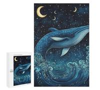 Whale Watching Under The Stars Puzzle 1000 Pièces Educa Jouet en Bois Cadeau Unique Décoration Intérieure Jeu Éducatif Challenge Toy Adultes Et Enfants À Partir De 14 Ans 1000 PCS