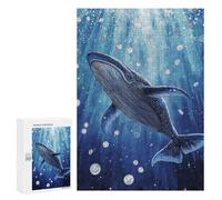 Whale Watching Underwater Puzzle 1000 Pièces Educa Jouet en Bois Cadeau Unique Décoration Intérieure Jeu Éducatif Challenge Toy Adultes Et Enfants À Partir De 14 Ans 300 PCS