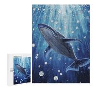 Whale Watching Underwater Puzzle 1000 Pièces Educa Jouet en Bois Cadeau Unique Décoration Intérieure Jeu Éducatif Challenge Toy Adultes Et Enfants À Partir De 14 Ans 500 PCS