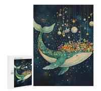 Whale with Flowers in Space-6 Puzzle 1000 Pièces Educa Jouet en Bois Cadeau Unique Décoration Intérieure Jeu Éducatif Challenge Toy Adultes Et Enfants À Partir De 14 Ans 500 PCS