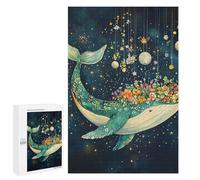 Whale with Flowers in Space-6 Puzzle 1000 Pièces Educa Jouet en Bois Cadeau Unique Décoration Intérieure Jeu Éducatif Challenge Toy Adultes Et Enfants À Partir De 14 Ans 1000 PCS