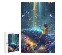 Whale with Rainbow Butterfly Garden Puzzle 1000 Pièces Educa Jouet en Bois Cadeau Unique Décoration Intérieure Jeu Éducatif Challenge Toy Adultes Et Enfants À Partir De 14 Ans 1000 PCS
