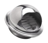 whalebee Grille D'Aération Murale, Ventilation Grille AvecMaille | Diamètre 100/200/250/300mm Bouche De Sortie Ventilation Grille En Acier Inoxydable 304(80mm)