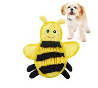 WhaleGate Tapis à renifler Polartec avec papier froissé pour chiens et chats | Jouet anti-stress et de recherche de nourriture | Tapis d'alimentation interactif durable (abeille jaune)