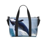 Whales at sea Sac de voyage étanche pour gym, sport, vacances