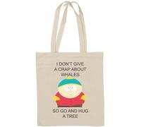 Whales Go and Hug a Tree Sac fourre-tout en coton naturel Blanc