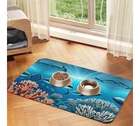 Whales under the sea Pet Absorbant Nappe en cuir 40 x 60 cm avec base en caoutchouc antidérapant pour chats et chiens