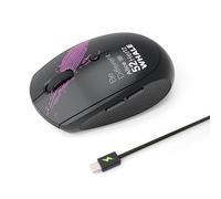 Whalices 52 Souris d'ordinateur portable rechargeable sans fil Bluetooth + 2,4 G avec clic silencieux et 2400 DPI pour ordinateur portable, PC, Mac, MacBook, MacBook Air, iPad, tablettes ambidextre