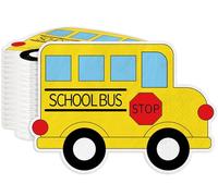 Whaline Lot de 100 serviettes en papier jetables jaunes pour la rentrée scolaire, le déjeuner et le dîner pour le premier jour d'école