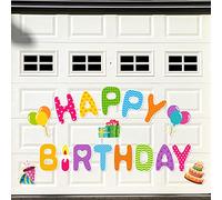 Whaline Lot de 18 autocollants aimantés colorés pour décoration de garage d'anniversaire et de réfrigérateur