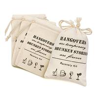 Whaline Lot de 20 sacs de fête Bachelorette avec cordon de serrage en coton - Sac de transport en mousseline pour fête de mariage, décoration d'enterrement de vie de jeune fille (10 x 15 cm)