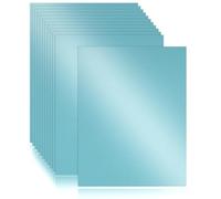 Whaline Lot de 30 feuilles de papier cartonné bleu scintillant de 21,6 x 20,9 cm d'épaisseur, 41,7 kg/250 g/m² pour impressions, loisirs créatifs