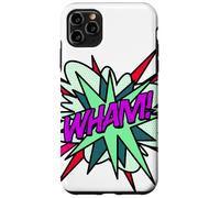 Wham Bande dessinée Pop Art Fun Super-héros Vert Violet Coque pour iPhone 11 Pro Max