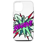 Wham Bande dessinée Pop Art Fun Super-héros Vert Violet Coque pour iPhone 12/12 Pro