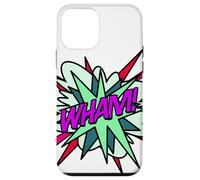 Wham Bande dessinée Pop Art Fun Super-héros Vert Violet Coque pour iPhone 12 Mini
