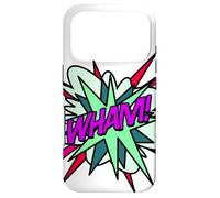 Wham Bande dessinée Pop Art Fun Super-héros Vert Violet Coque pour iPhone 17 Pro