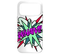 Wham Bande dessinée Pop Art Fun Super-héros Vert Violet Coque pour iPhone 17 Pro Max