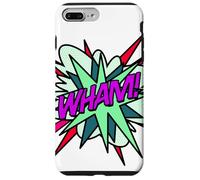 Wham Bande dessinée Pop Art Fun Super-héros Vert Violet Coque pour iPhone 7 Plus/8 Plus