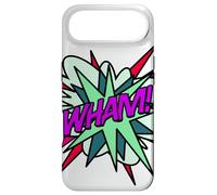 Wham Bande dessinée Pop Art Fun Super-héros Vert Violet Coque pour iPhone Air
