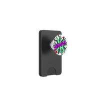 Wham Bande dessinée Pop Art Fun Super-héros Vert Violet PopSockets PopWallet pour MagSafe