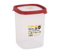 Wham Boîte de Rangement, Polypropylene, Transparent/Rouge, 2.5L