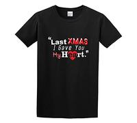 Wham Christmas Last Xmas I Gave You My Heartmen Cotton Blend T-Shirt Black M