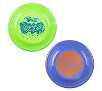 Wham-O Frisbee Fastback Pack de 2 Disques Volants, 23.75cm Jouet Léger Adapté aux Chiens pour Enfants Garçons Filles 5 Ans et Plus, Joueurs Professionnels, pour Plage Parc Jardin - 100g