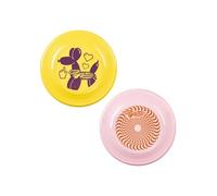 Wham-O Frisbee Pack de 2 Disques Volants, 23.75cm pour 5 Ans et Plus - 100g, Jaune Rose