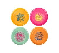 Wham-O Frisbee Pack de 4 Disques Volants, 22.86cm Enfants 5 Ans et Plus, 70g, Lot multicolore 1