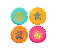 Wham-O Frisbee Pack de 4 Disques Volants, 22.86cm Enfants 5 Ans et Plus, 70g, Lot multicolore 2 Bleu, Jaune, Rose et Orange