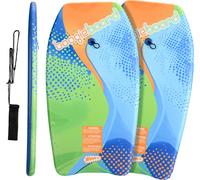 Wham-O Lot de 2 Bodyboards 83.8 cm avec leash de poignet pour enfants 5+ - Curve