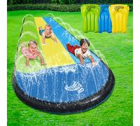 Wham-O Slip N Slide Triple Wave Rider 209.55 x 548.64 cm avec Boogie pour les enfants de 5 à 12 ans Jouets aquatiques d'été