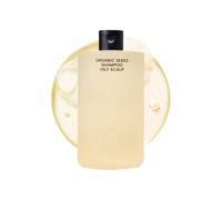 Whamisa Shampooing aux graines BIO pour cuir chevelu sec, shampooing doux, rafraîchissant, nourrissant, hydratant, pH faible, adoucit les cheveux, 17,2 fl. onces / 510 ml