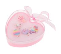 WHAMVOX 1 Boîte Lot de Bagues Licorne Réglables pour Petite Fille Anneaux Fantaisie Plastique Léger et Bijoux Garçon Fille pour Anniversaire et Fête Coffret Cadeau