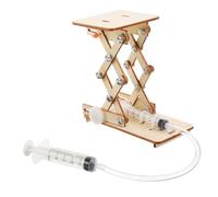 WHAMVOX 1 Ensemble Kit de Scientifique Éducatif Bois avec Élévateur Hydraulique de Puzzle à Assembler pour Garçon Fille Expérience Manuelle DIY Développement de Compétences et Pensée