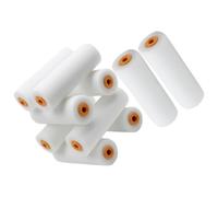 WHAMVOX 10 Pcs Manchons en Éponge pour Rouleaux à Peinture Doux, Gain de Temps, Adaptés pour Peindre les Murs Intérieurs, Couverture Blanche
