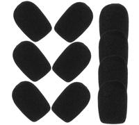 WHAMVOX 10 pièces Bonnette Microphone Mousse Pare Brise Microphone Souple et Durable pour Conférence et Scène de Bruit Compatible