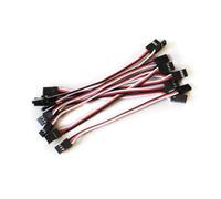 WHAMVOX 10 Pièces Câbles Extension Mâle à Mâle pour Contrôleur Quadcopter Compatible Futaba Connecteur Fil Plastique Dur et Cuivre