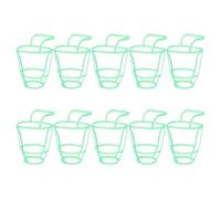 WHAMVOX 10 Pièces Filet de Perfusion en Plastique Vert Clair pour Bouteilles de Solution Saline, Facile à Nettoyer, Design Polyvalent, Adapté à L'utilisation Hospitalière Consultation
