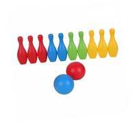 WHAMVOX 10 pièces Jeu de Quilles Coloré pour Garçon Fille avec Balles Éducatif Intérieur pour Éveil et Interaction Parent-garçon Fille Adaptée Garçons et Filles