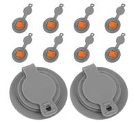 WHAMVOX 10 Pièces Valve de Gonflage pour Coussin d'air Bouchon de Valve de Rechange pour Oreiller de Voyage Compact TPU 12mm Bouchon D'étanchéité à L'air Remplissage Rapide pour Oreiller