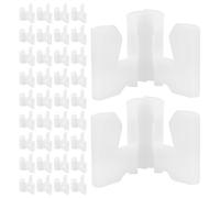WHAMVOX 100 Pièces Connecteurs en Plastique Blanc pour Étagère de Rangement Polyvalent, Accessoires Solide pour Système de Rangement DIY Placard et Meuble à Chaussures